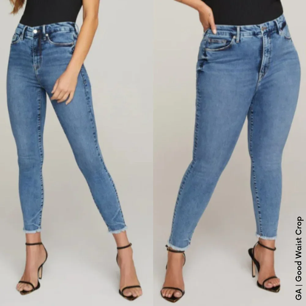 GOOD AMERICAN, Good Waist Cropped, 30 - Picture 1 of 7